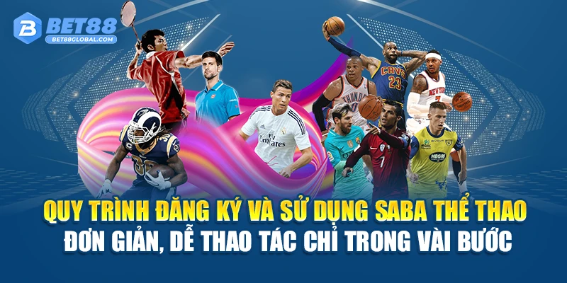 Quy trình đăng ký và sử dụng SABA Thể Thao đơn giản, dễ thao tác chỉ trong vài bước